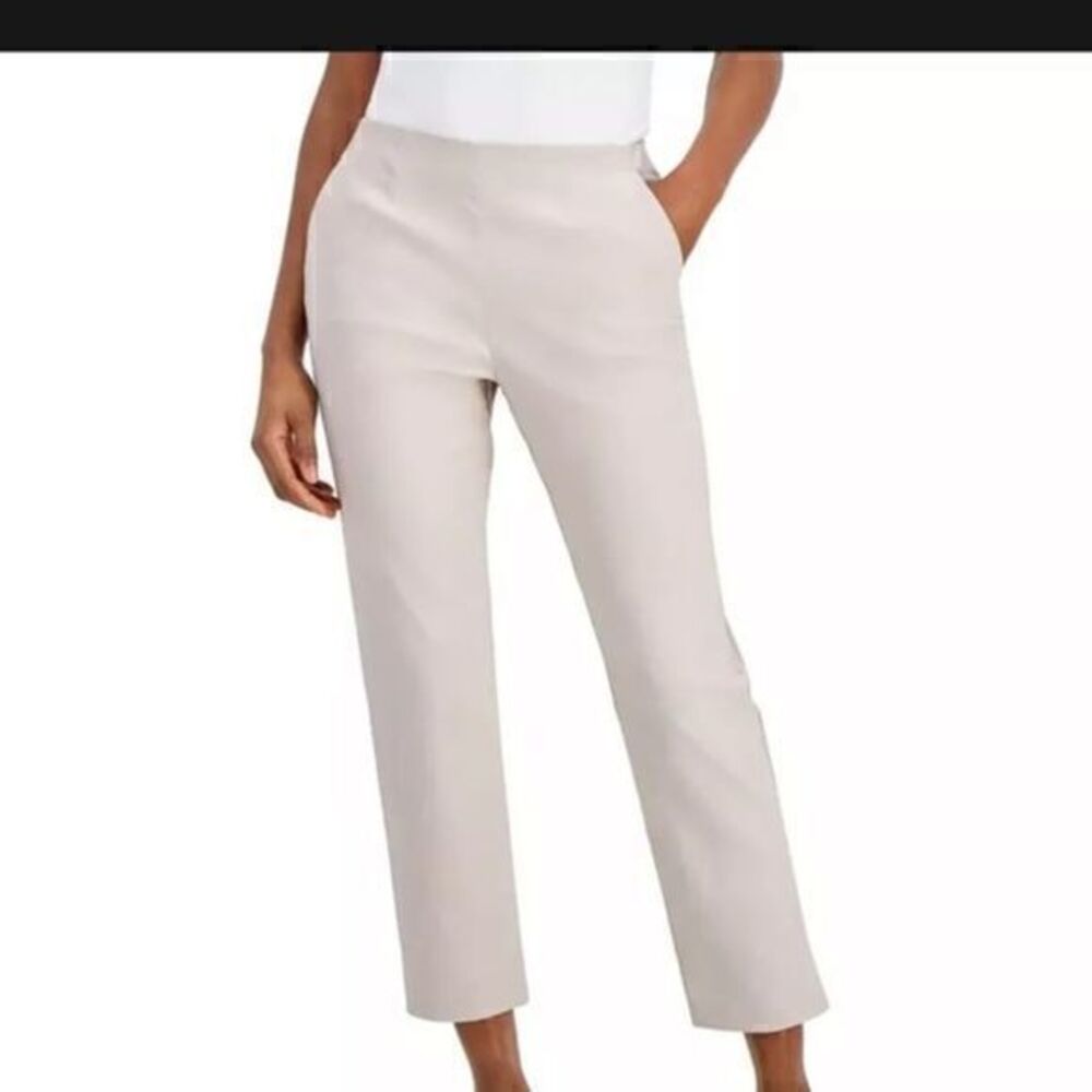 Alfani POLISHED BEIGE Women's Cropped Tummy-Control Pull On Pants , US 10